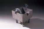 Square vase 1979 by Stephen Benwell