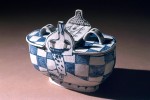 Pot with lid 1980 by Stephen Benwell