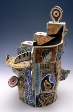 Castle vase 1992 by Stephen Benwell