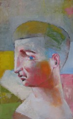 painting, female head 2010 by Stephen Benwell